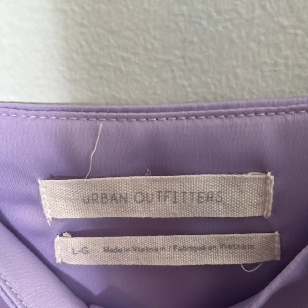 Urban Outfitters lavender satin feel slip dress
